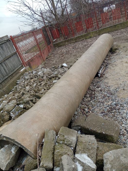 Tub beton armat Ø60 cm–5,20m lungime– ideal podeț / drenaj /canalizare