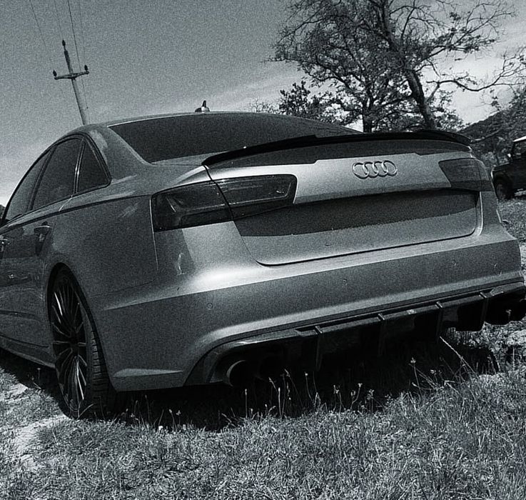 Eleron portbagaj M4 Design compatibil cu Audi A6 C7 Sedan (2010-2018) negru lucios
