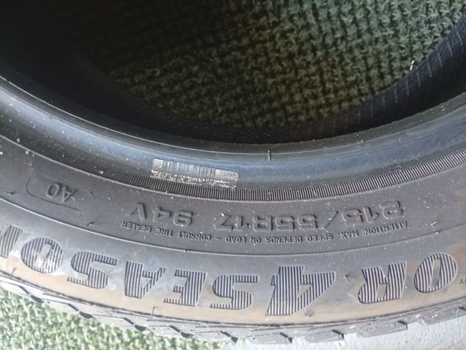 215 55 17 Hankook și Goodyear m+s