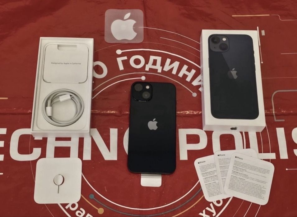 ***128GB iPhone 13 Технополис 2024г. Midnight | Черен