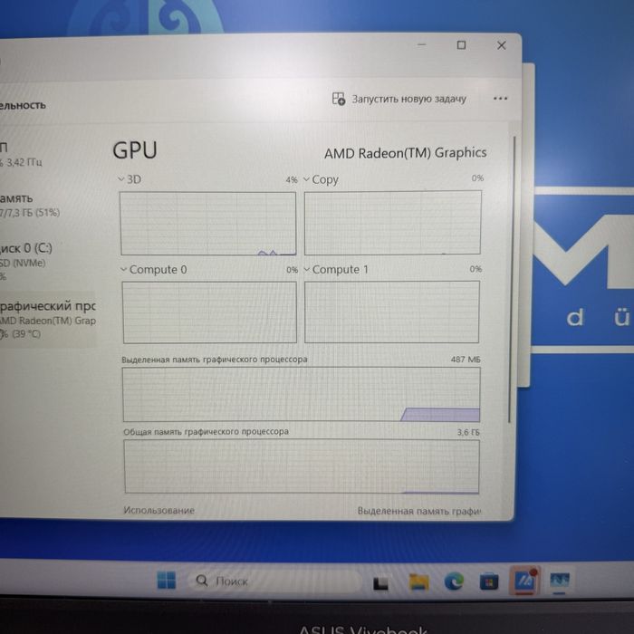 Ноутбук | ryzen 7520u | ram 8 | ssd 512
