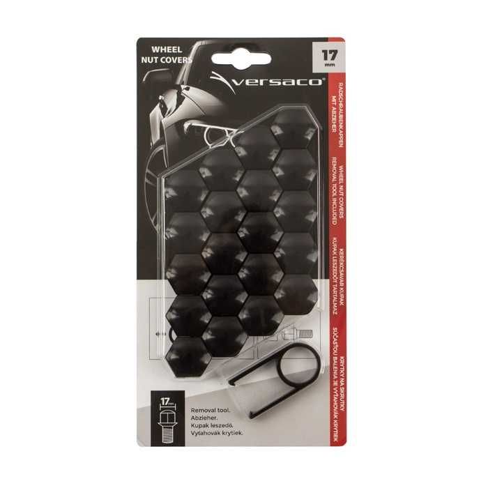 Капачки за болтове черни /никел 17мм Versaco.