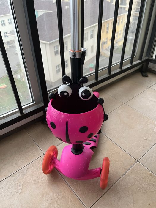 Детска тротинетка, 5 в 1, Калинка, розова