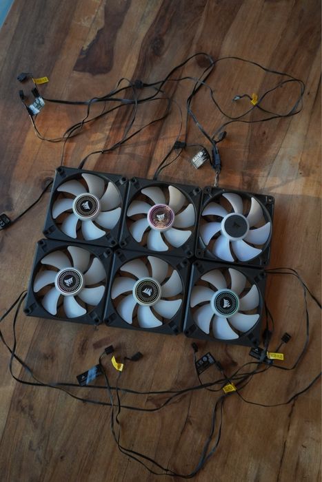 6x Ventilatoare Corsair – 5x ML120 RGB Elite + 1x RS120 5V ARGB