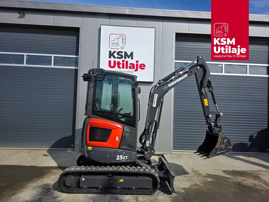Mini Excavator 2.5t Eurocomach 25ZT | Nou, Coadă Zero, Tractabil B+E | Hidraulică Rexroth | Vânzare și Leasing B2B