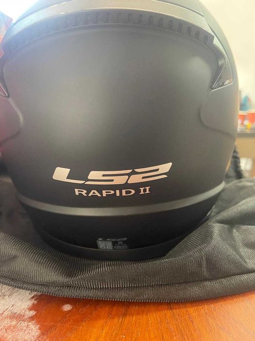 Casca integrala moto, LS2, Rapid II, Policarbonat, Protectie uv, Solid mat black - marimea S