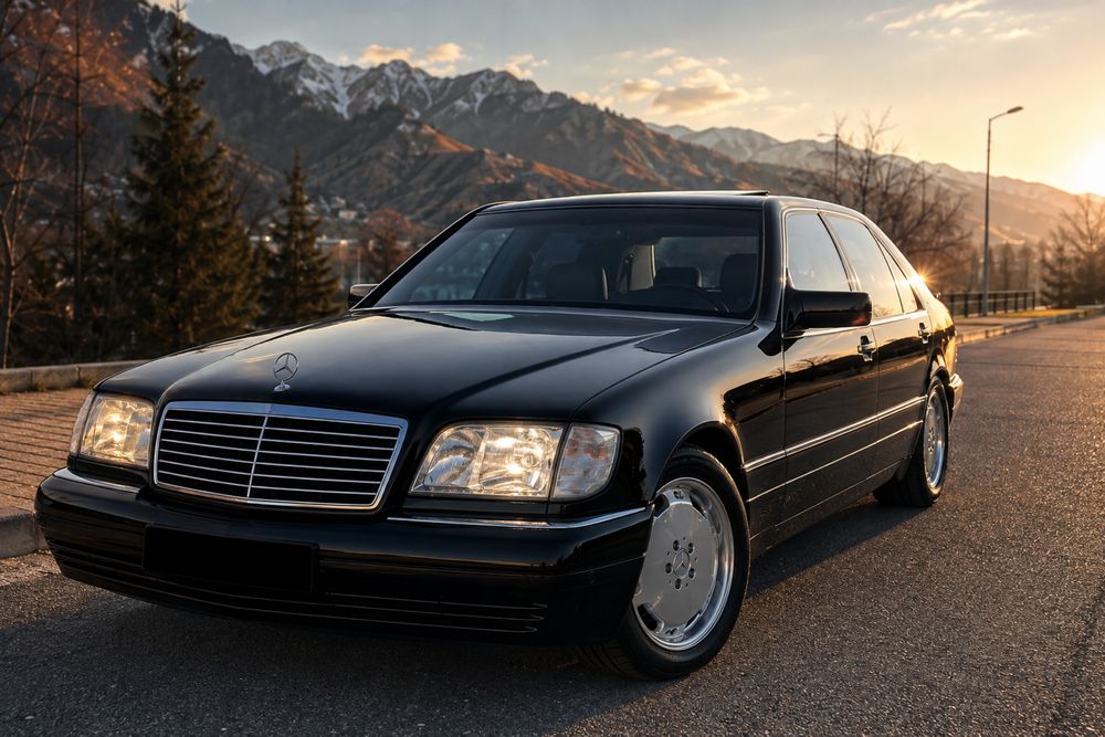 Mercedes w140 280 | 1995 г. | Чёрный металлик коротыш