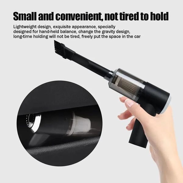 Безжична прахосмукачка 2в1 Мини USB акумулаторна 120W