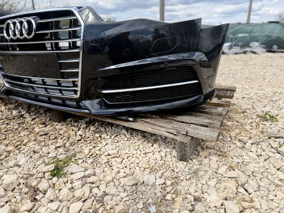 Предна Броня ОРИГИНАЛ Audi A6 C7 4G / S-Line / 2017г. Ауди А6 Ц7