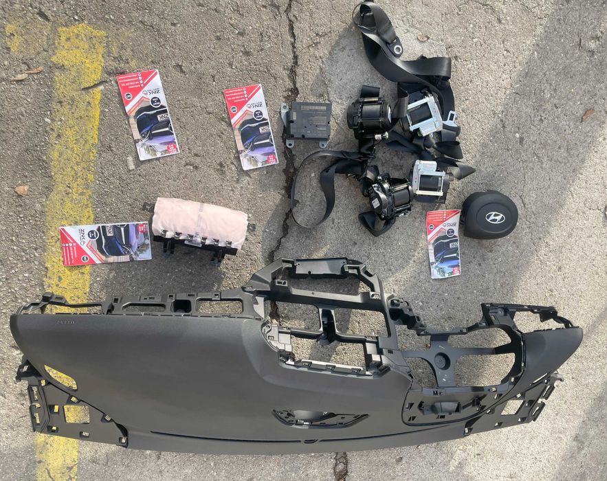Hyundai Bayon kit airbag - plansa de bord - set centuri de siguranta