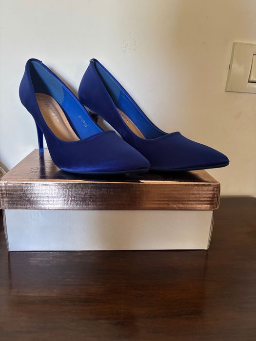 Pantofi stiletto albastru regal / electric Yes Bonbon m. 38
