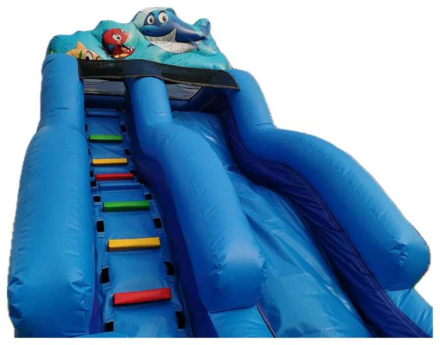 Toboganul Gonflabil Cu Piscină SHARKY
