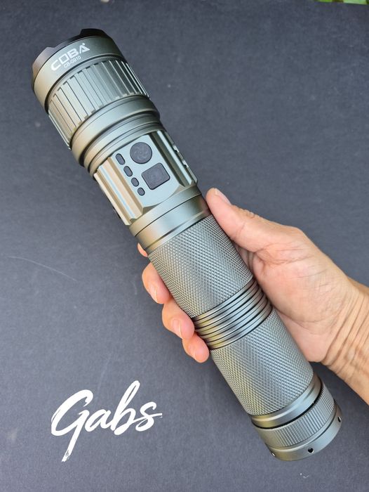 Мощен LED алуминиев фенер COBA CB-G910,TG WICK 3000m 3000м