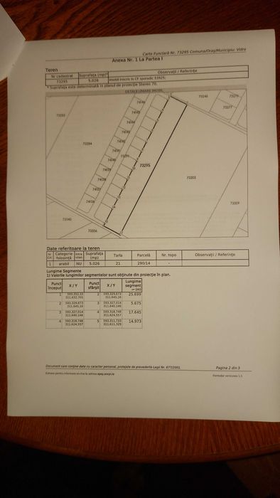 Proprietar, vand loturi teren: 5026mp si 6888mp latime 26 si 34m, Vidra jud. Ilfov