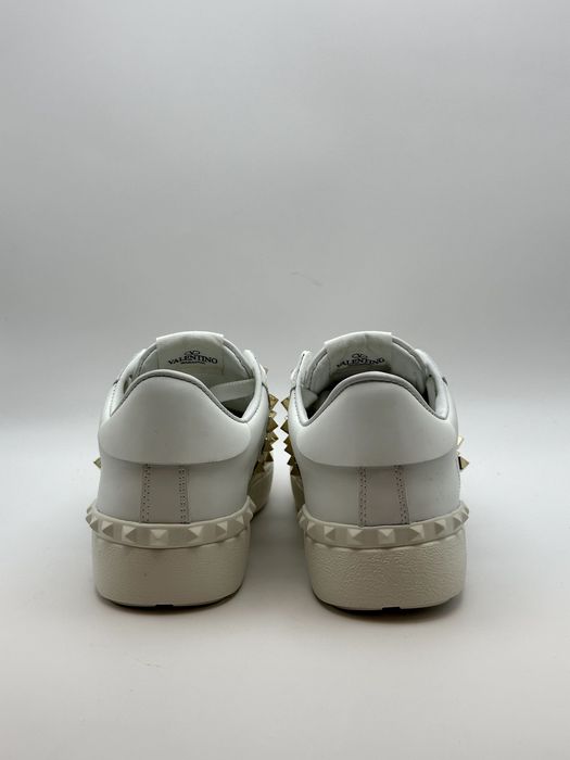 Valentino Rockstud White/Gold Sneakers