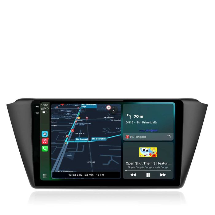 Navigatie Dedicata Skoda Fabia (2014-2019), 9Inch, Bluetooth, CarPlay