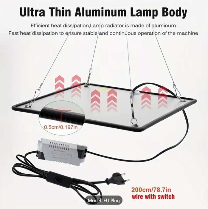 LED лампа за отглеждане на растения - Осветление Full spectrum