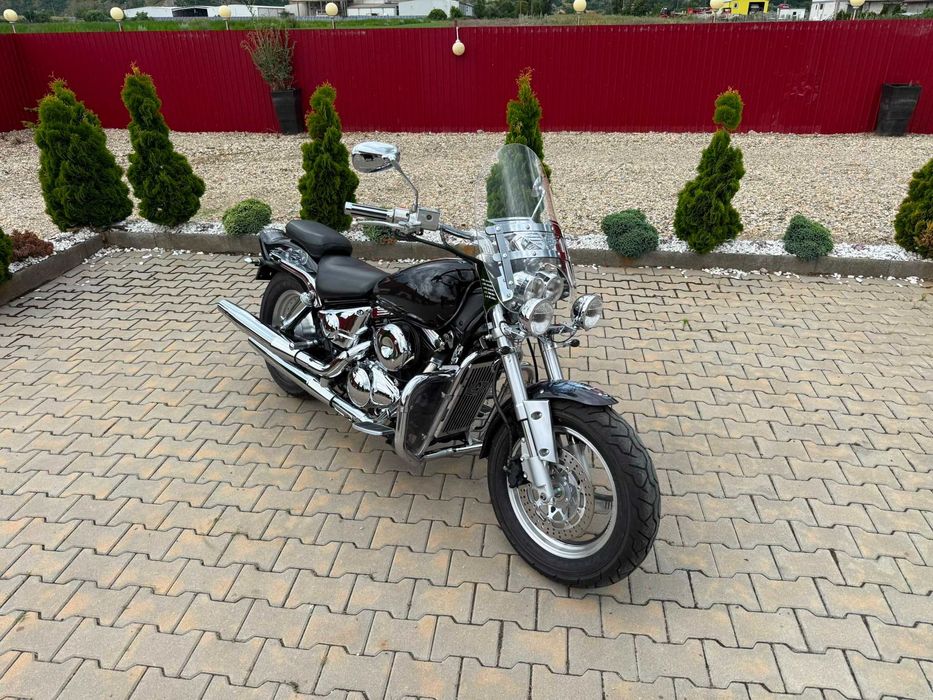 SUZUKI VZ800 MARAUDER EXTRA CROM VOPSIT CU AEROGRAF=UNICAT=WOLF anvelope noi km reali+revizii la zi absolut impecabil adus din GERMANIA Chopper Bobber