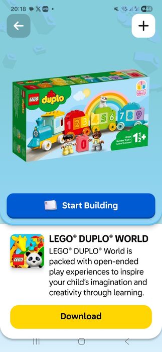 Lego duplo пакетом