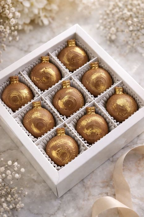 Набор шоколадных конфет елочные игрушки