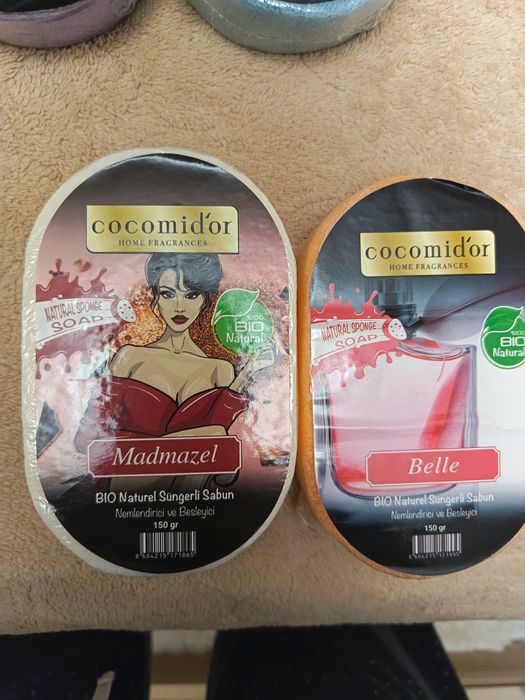 Săpunuri cu burete natural parfumate