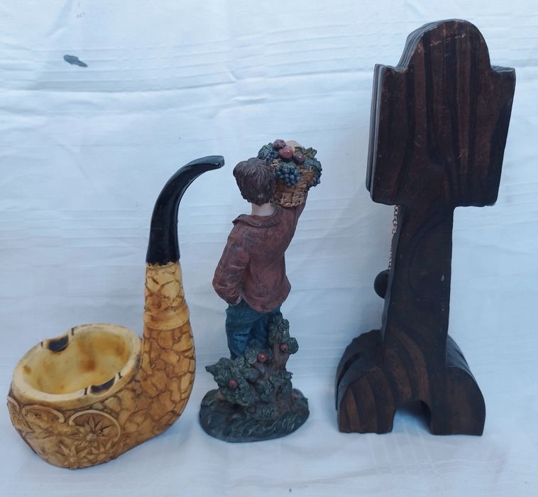 Lot figurină din rășină acrilică colectia Leonardo scrumiera barometru