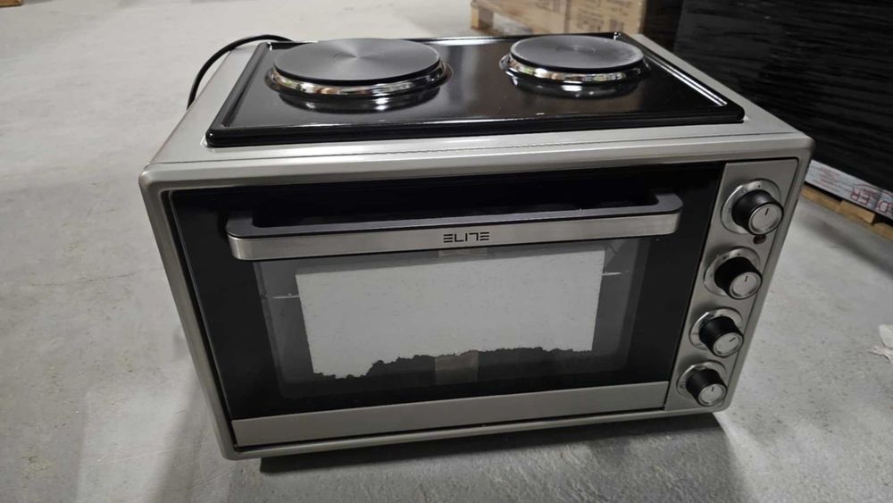 Малка готварска печка ELITE EMO-70302G, 70L, 4500W, 2 котлона