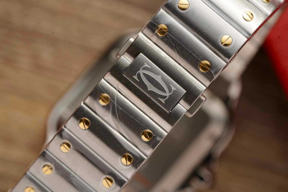 cartier santos 100 двуцветен