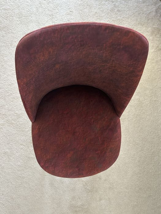 2 x Scaun tapitat cu stofa si picioare din lemn