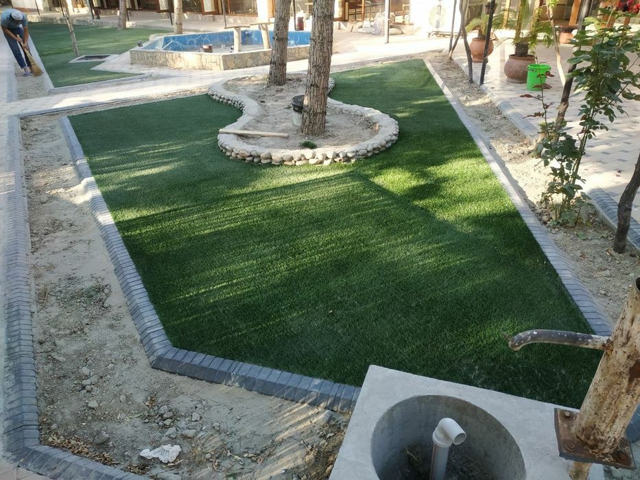 Искусственный   Газон ландшафтный оптом  хитой туркия махсулотлари