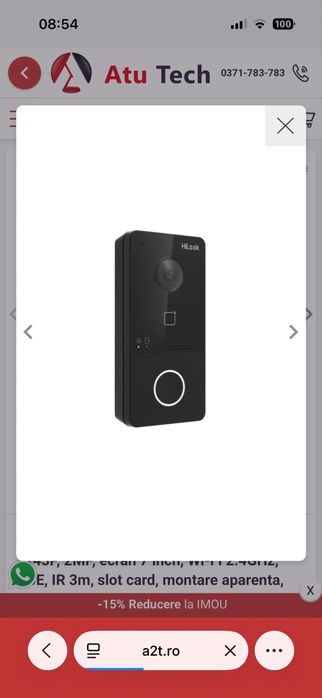 Kit videointerfon cu Ip