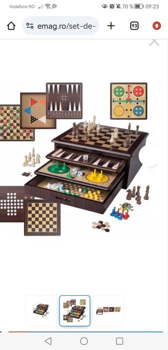 Joc 10 în 1-cutie lemn