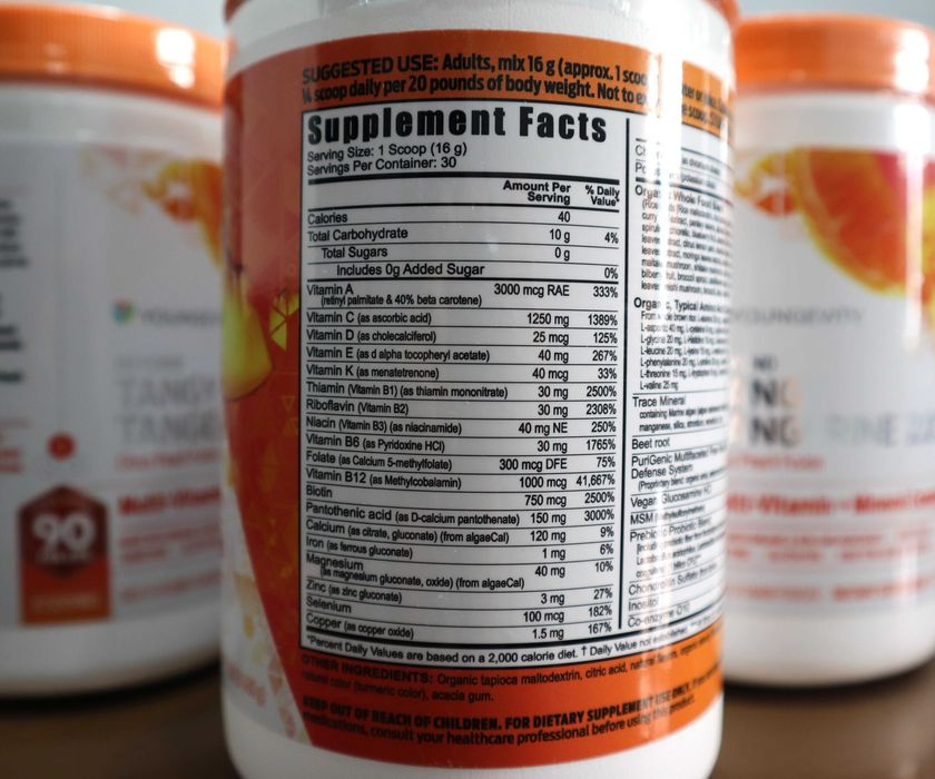 Американские мультивитамины Youngevity Beyond Tangy Tangerine 2.0
