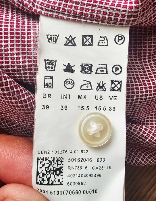 Cămașă bărbați  BOSS, mărimea 39 (15 ½),M  Slim Fit, model deosebit