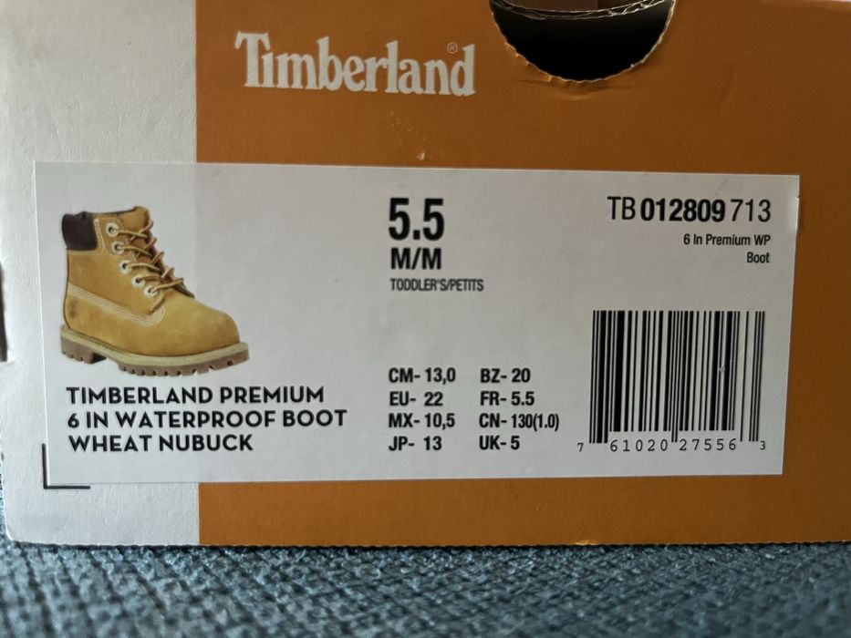 Timberland 6 inch waterproof boot wheat nubuck