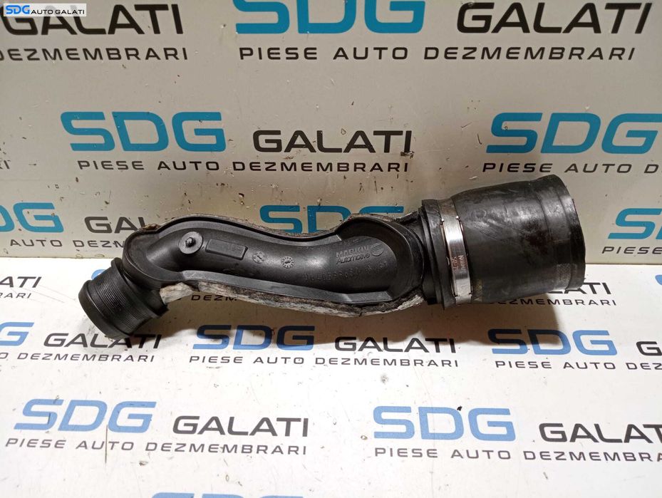 Tub Tubulatura Conducta Presiune Aer Intercooler Turbo Turbina Turbosuflanta Peugeot 607 2.0 HDI 2000 - 2010 Cod 9640599680 9640599680A [M5666]