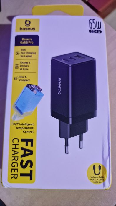 Baseus Gan5 Pro Fast Charger 65W бързо зарядно