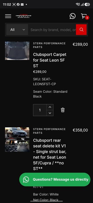 Vand Kit anulare bancheta Seat Leon Cupra 5F