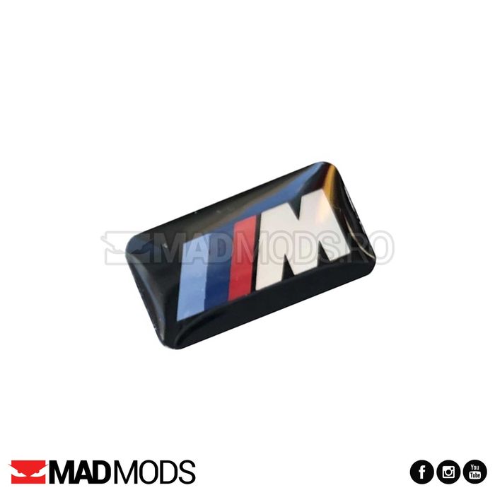Set 5 Stickere Embleme Logo M jante BMW Seria 1 2 3 4 5 6 7 8 X i