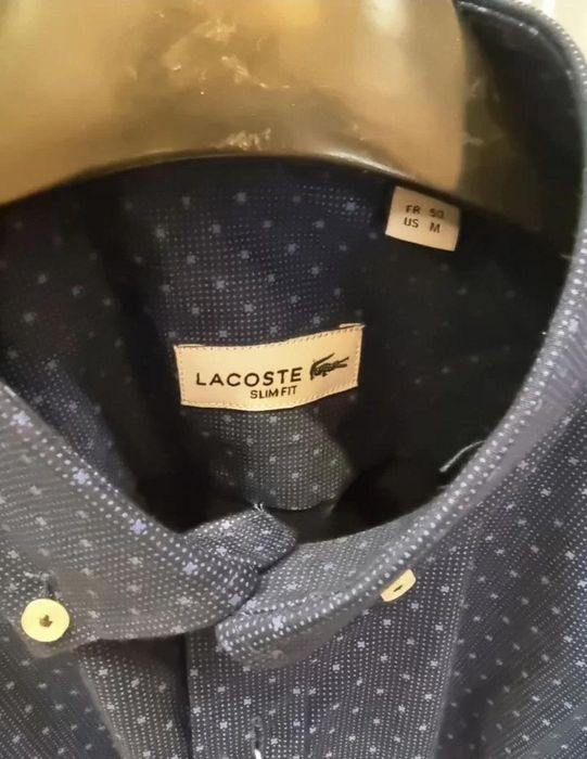 Рубашка летние  белая оригинал Lacoste