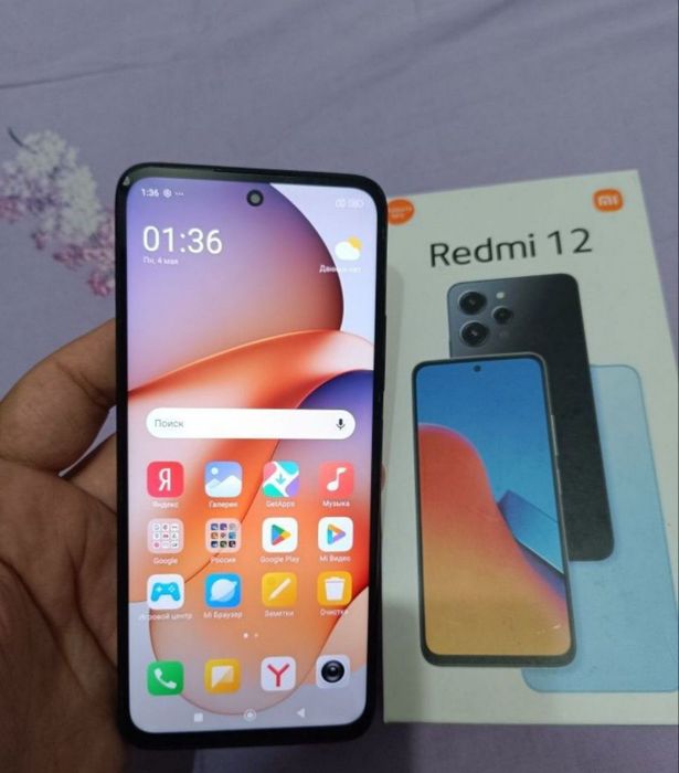 Xiaomi Redmi 12 8/128GB Black Igravoy Karobka Holati Yaxshi Pubg Oqidi