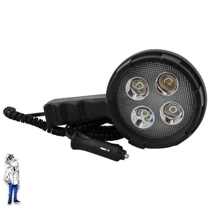 Работна лампа с 4 диода, Боен фар, Фенер