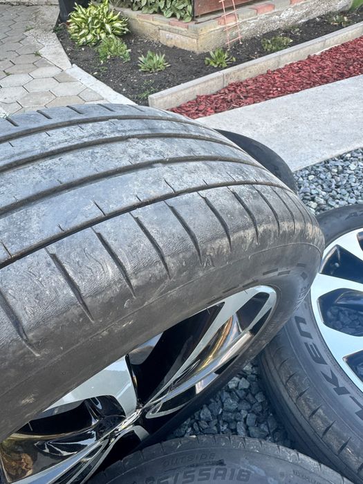 Jante originale Nissan Qashqai J10 R18 + anvelope vară Falken 215/55 R18 DOT 2022, 80% profil