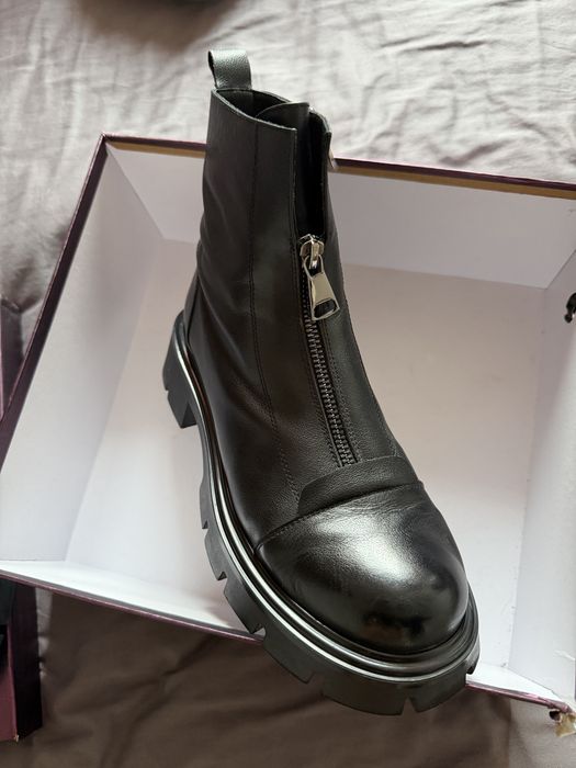 Ботинки кожаные весна