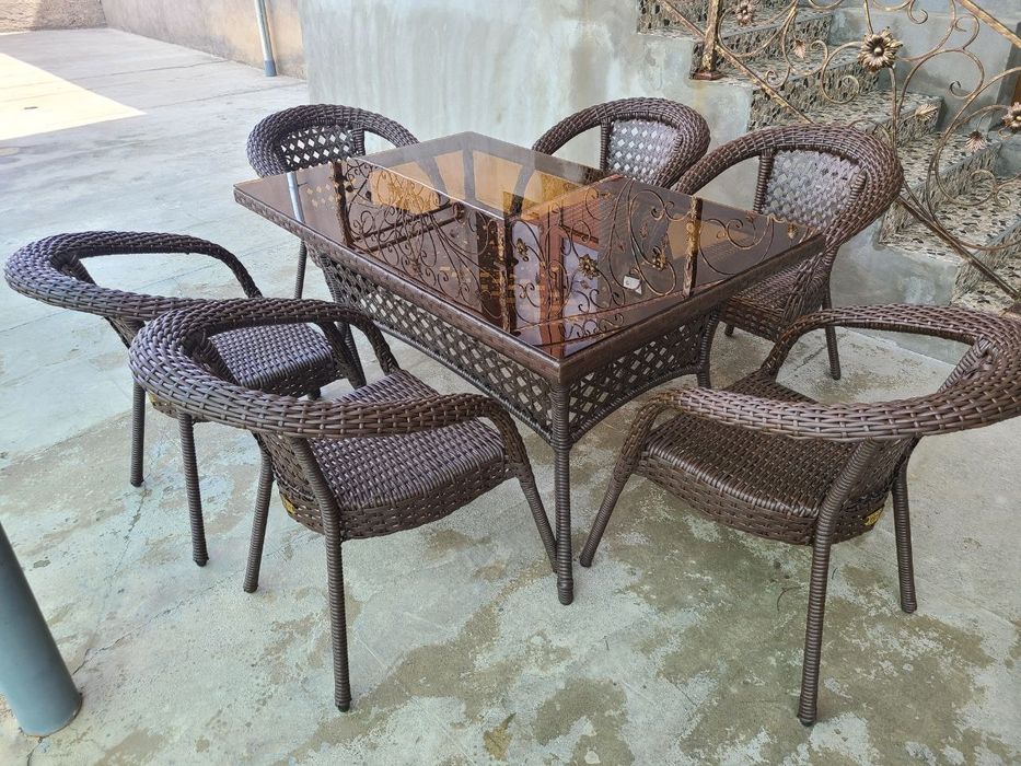 В акции. Столы и стулья из ротанга. Гарантия 3-5 л