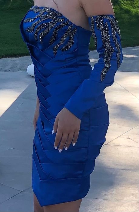 Rochie albastra eleganta