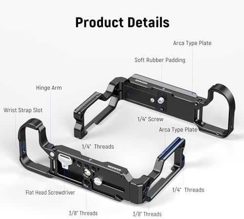 Нова NEEWER Закрепваща Плочка за Nikon Z8 Бърза Смяна, Arca и DJI RS