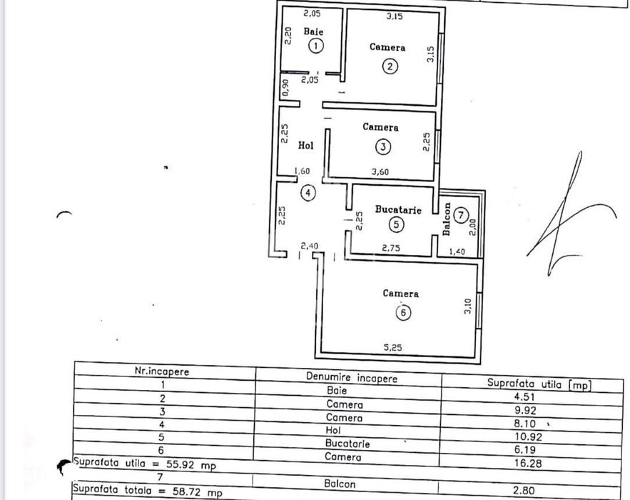 Apartament 3 camere de vanzare, zona Lipovei, Timisoara