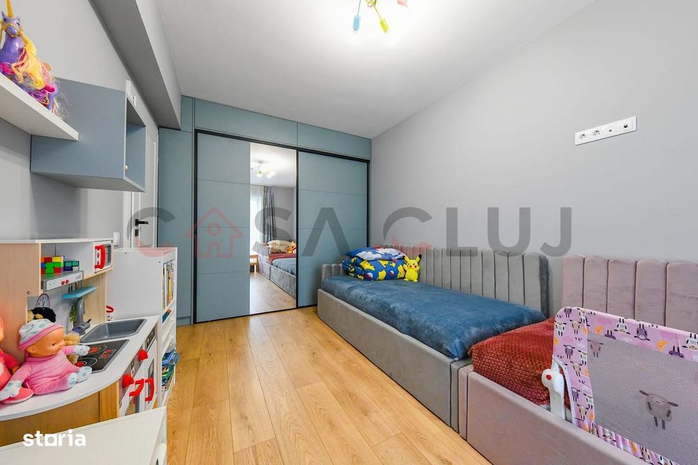 3 camere, bloc nou, etaj intermediar