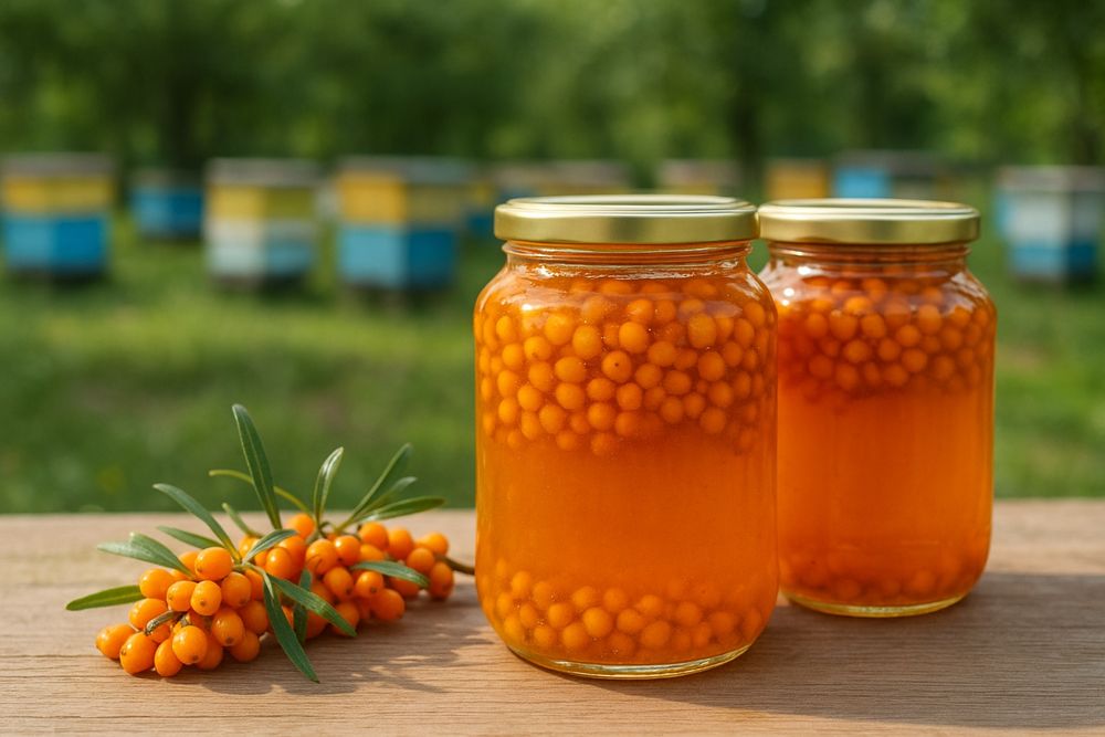 Miere polifloră cu cătină